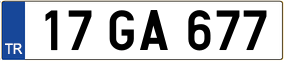 Trailer License Plate